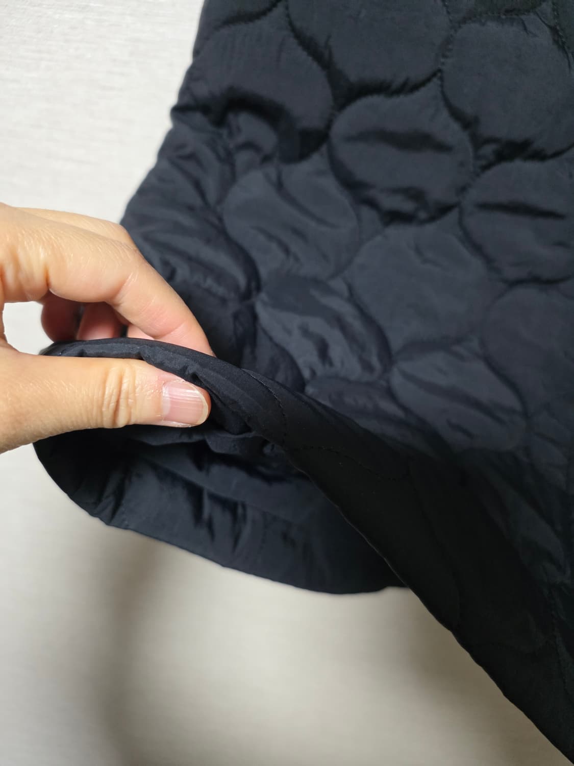 고급보세 리버 워터 어드레스 퀼팅 스커트 상품이미지3