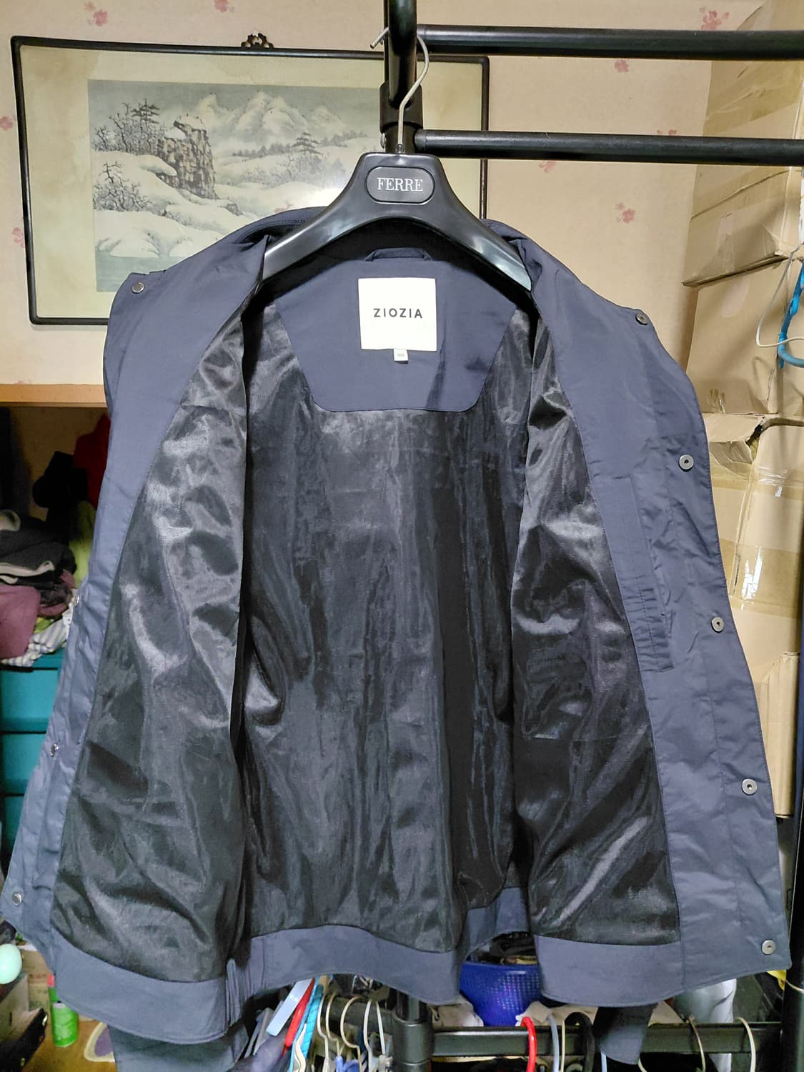 [지오지아]트러커 스냅점퍼 105사이즈 블랙컬러 상품이미지10