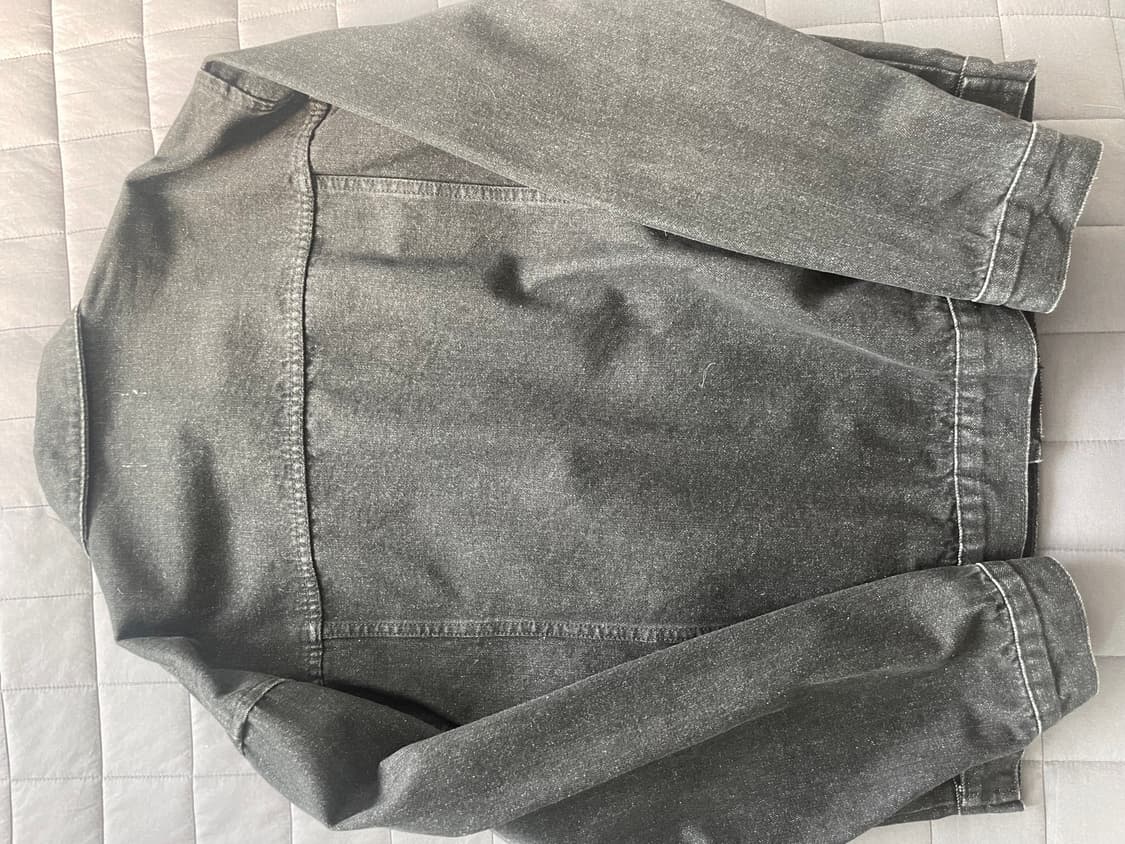 굿라이프웍스 데님 트러커 자켓 (Black) 상품이미지2