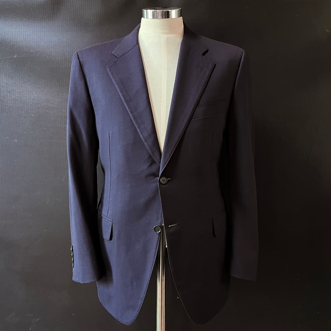 카날리 이태리 네이비 울 자켓   상품이미지3