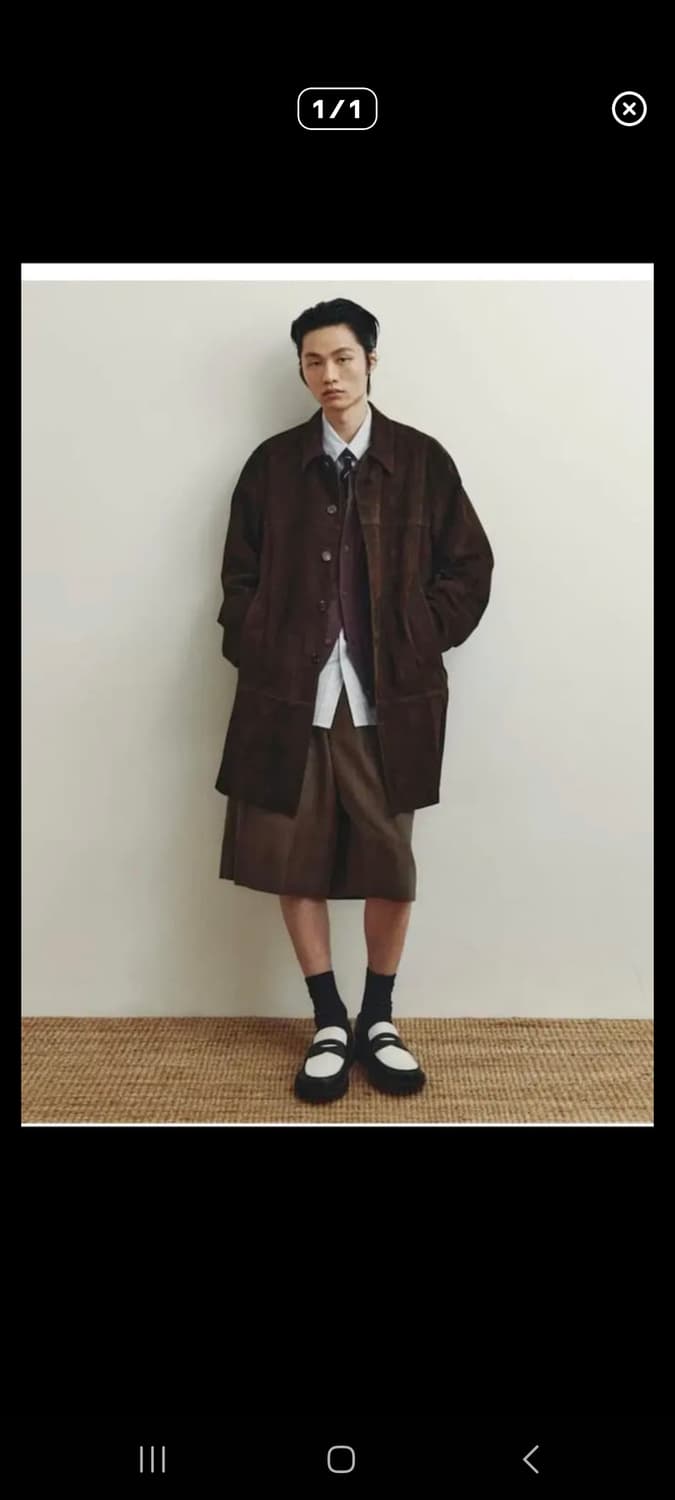 25ss유스 스웨이드 카코트 상품이미지1