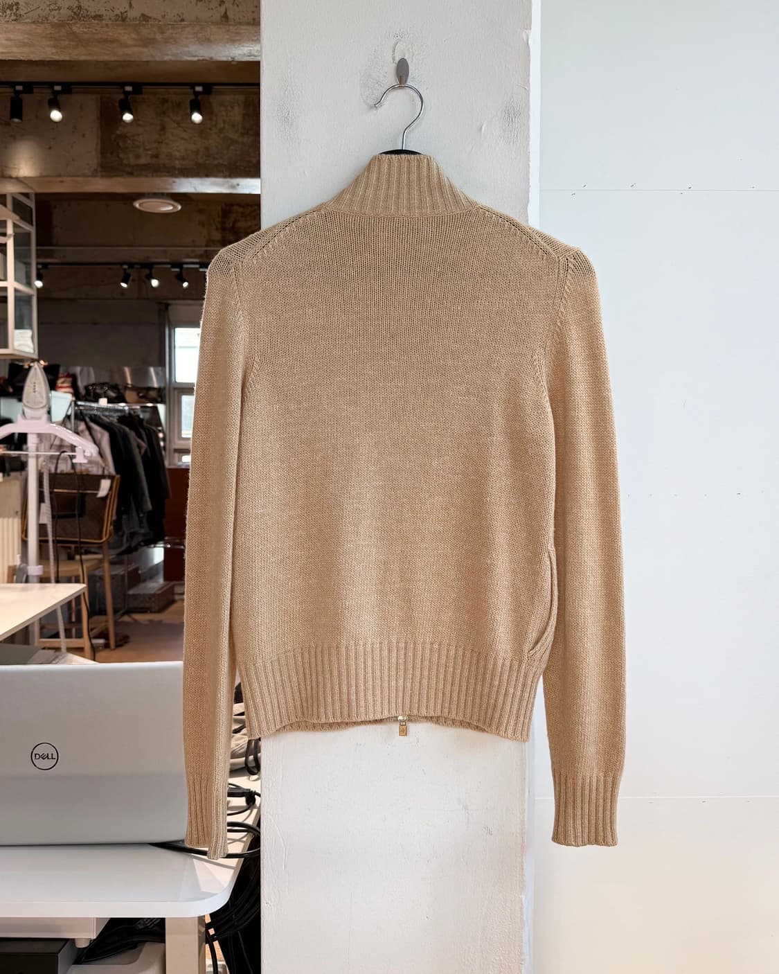 로로 피아나 베이지 캐시미어 혼방 투웨이 니트 집업  상품이미지7