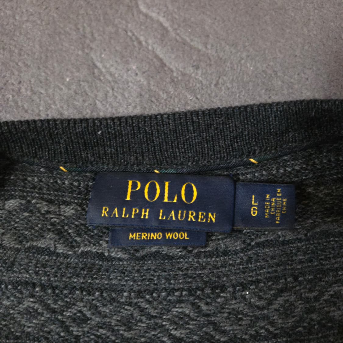 폴로 엑스트라파인 메리노울 페어아일 니트 스웨터 L 상품이미지8