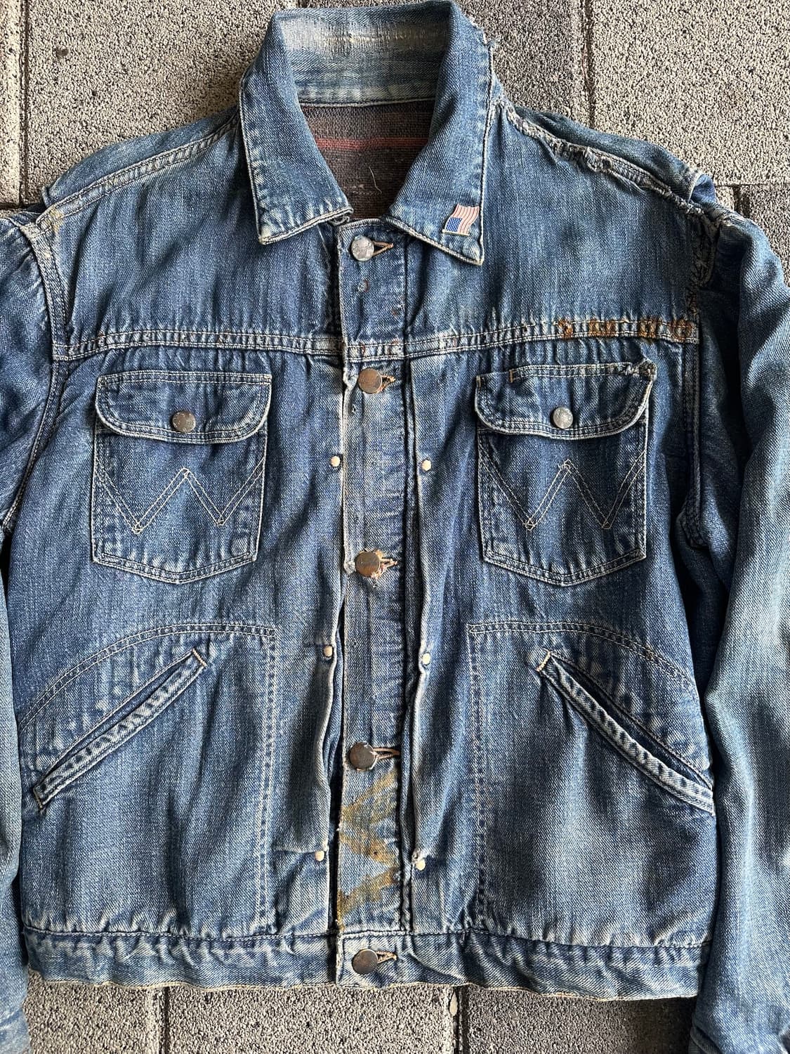 50s 60s Wrangler 111MJ Denim Jacket 상품이미지3