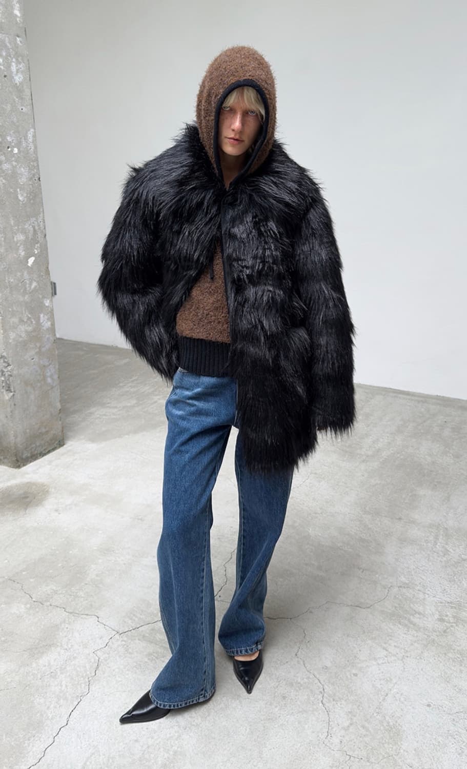 썬번프로젝트 헤어리 퍼 - 블랙 상품이미지3