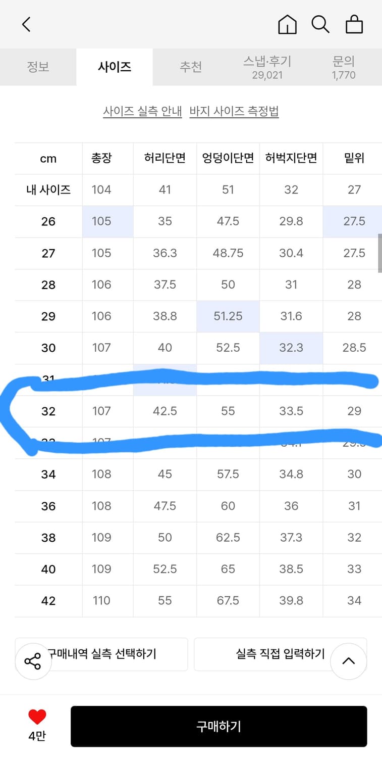 무신사 레플리카 퍼티그 팬츠 32 새상품 상품이미지7