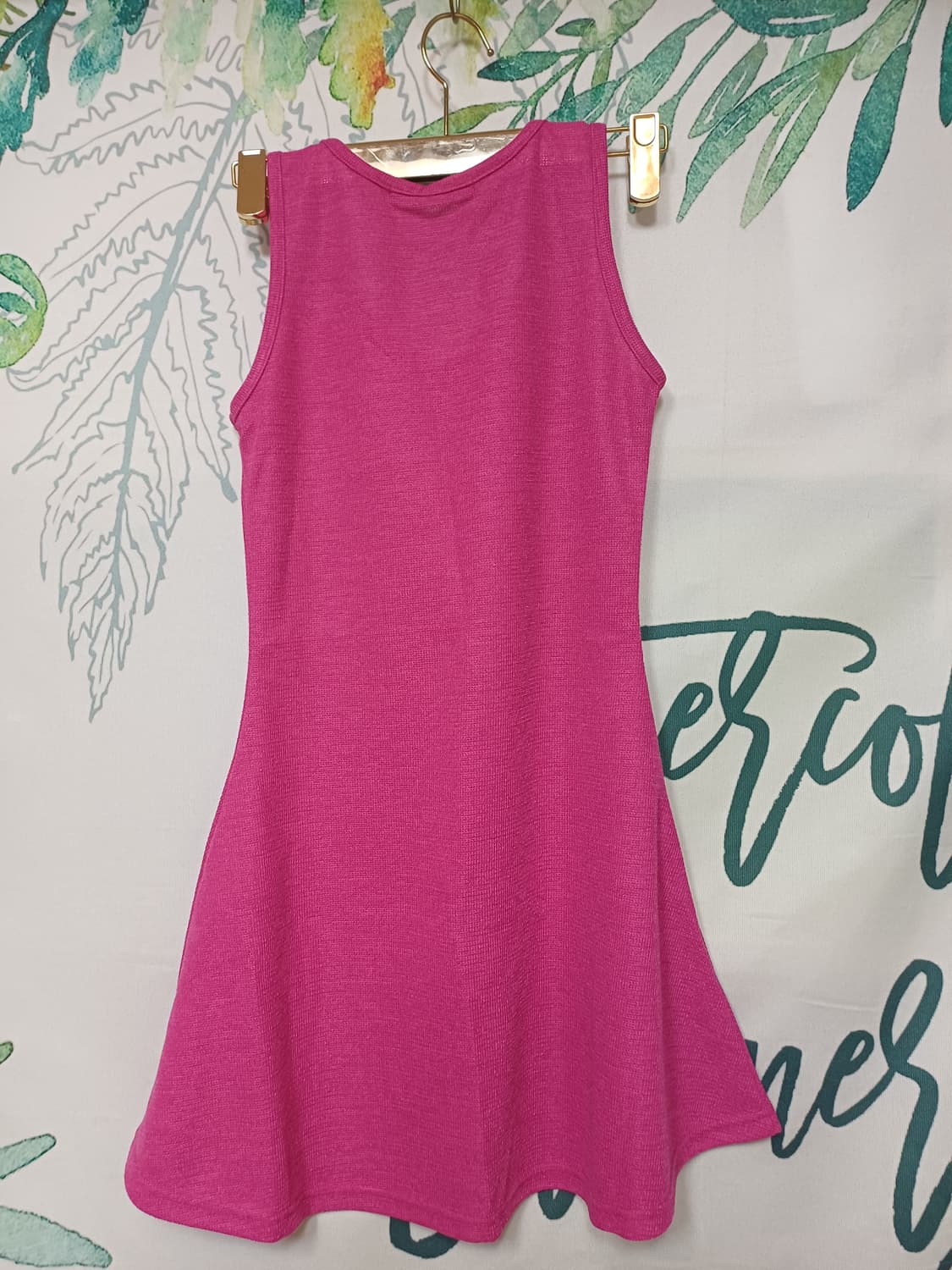 새제품/핑크 니트 나시 원피스 상품이미지8