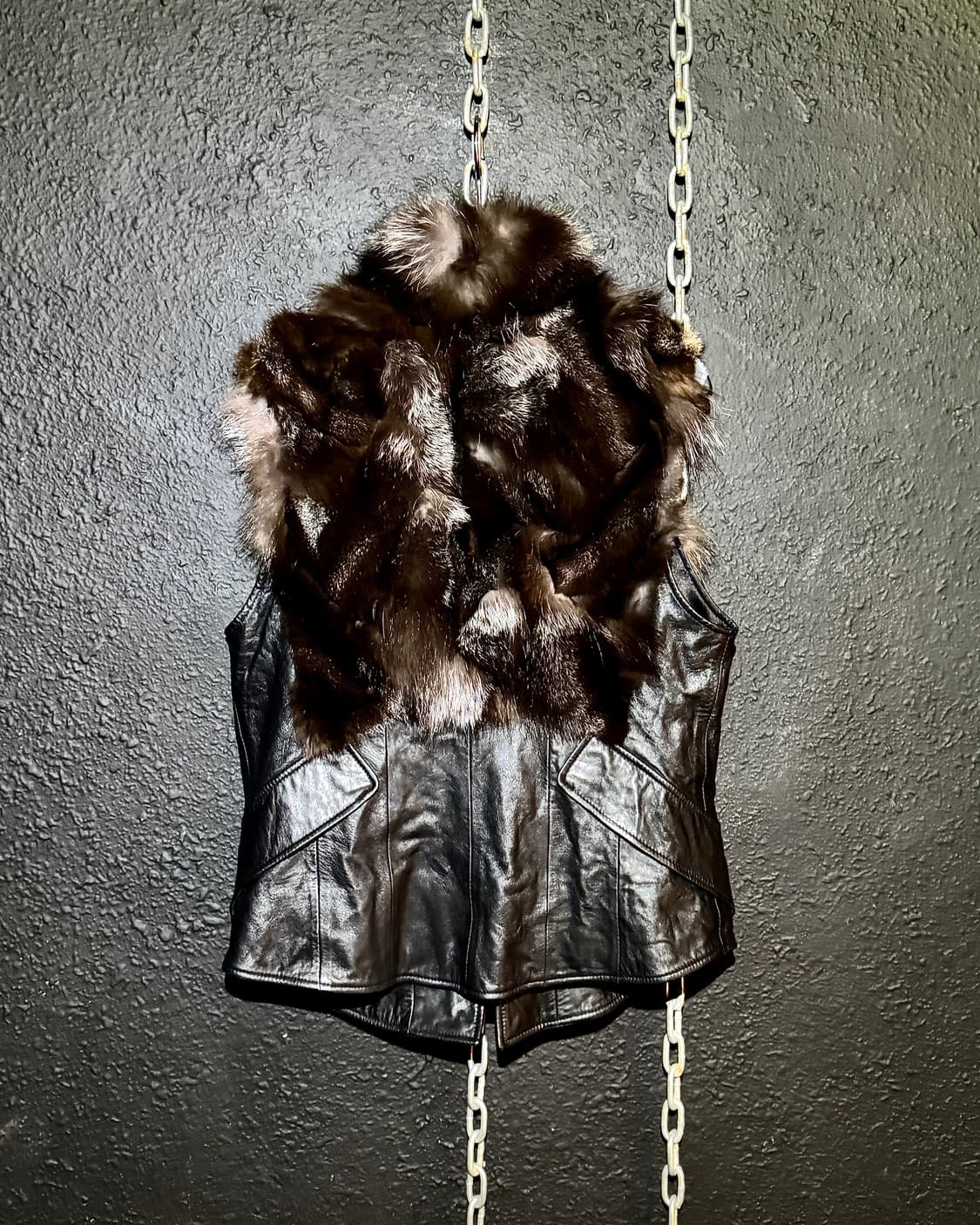 Fox Fur & Sheepskin Leather Vest 상품이미지8