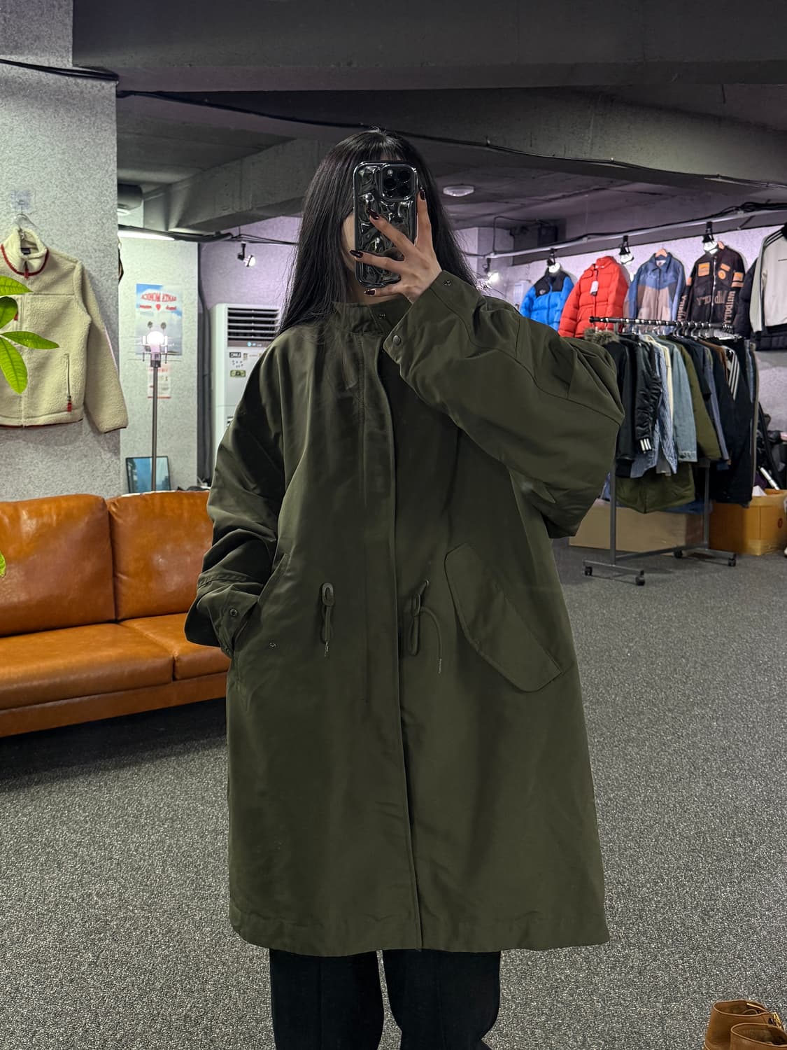 코드그라피 카키 오버핏 필드 자켓 B4369 상품이미지1