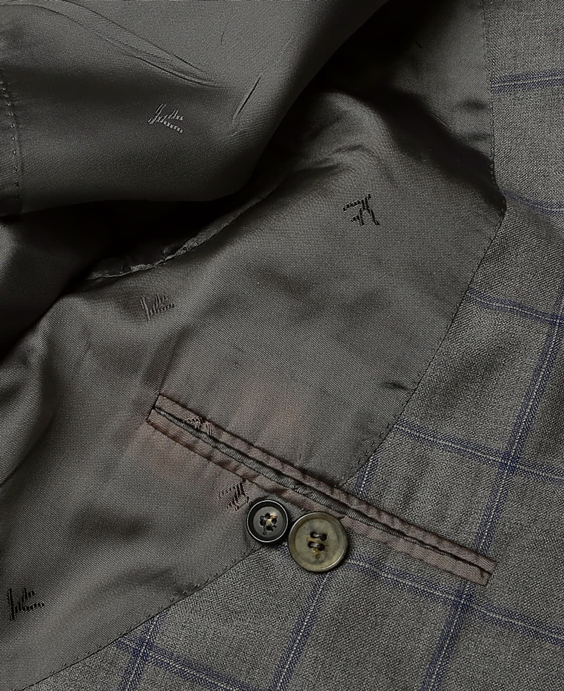 이자이아 [Isaia] 울 체크 하이클래스 나폴리 자켓 상품이미지5