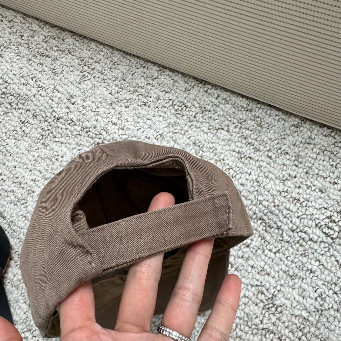 GANNI 볼캡 블랙/브라운 일괄 상품이미지3