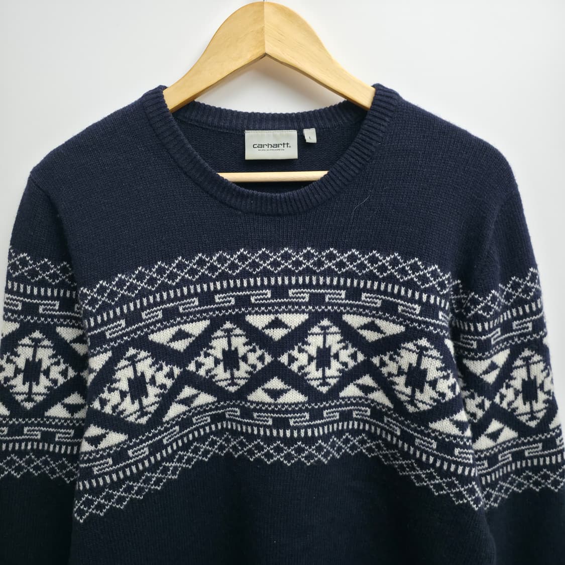 [L] 칼하트 페어아일 네이비 니트 상품이미지2