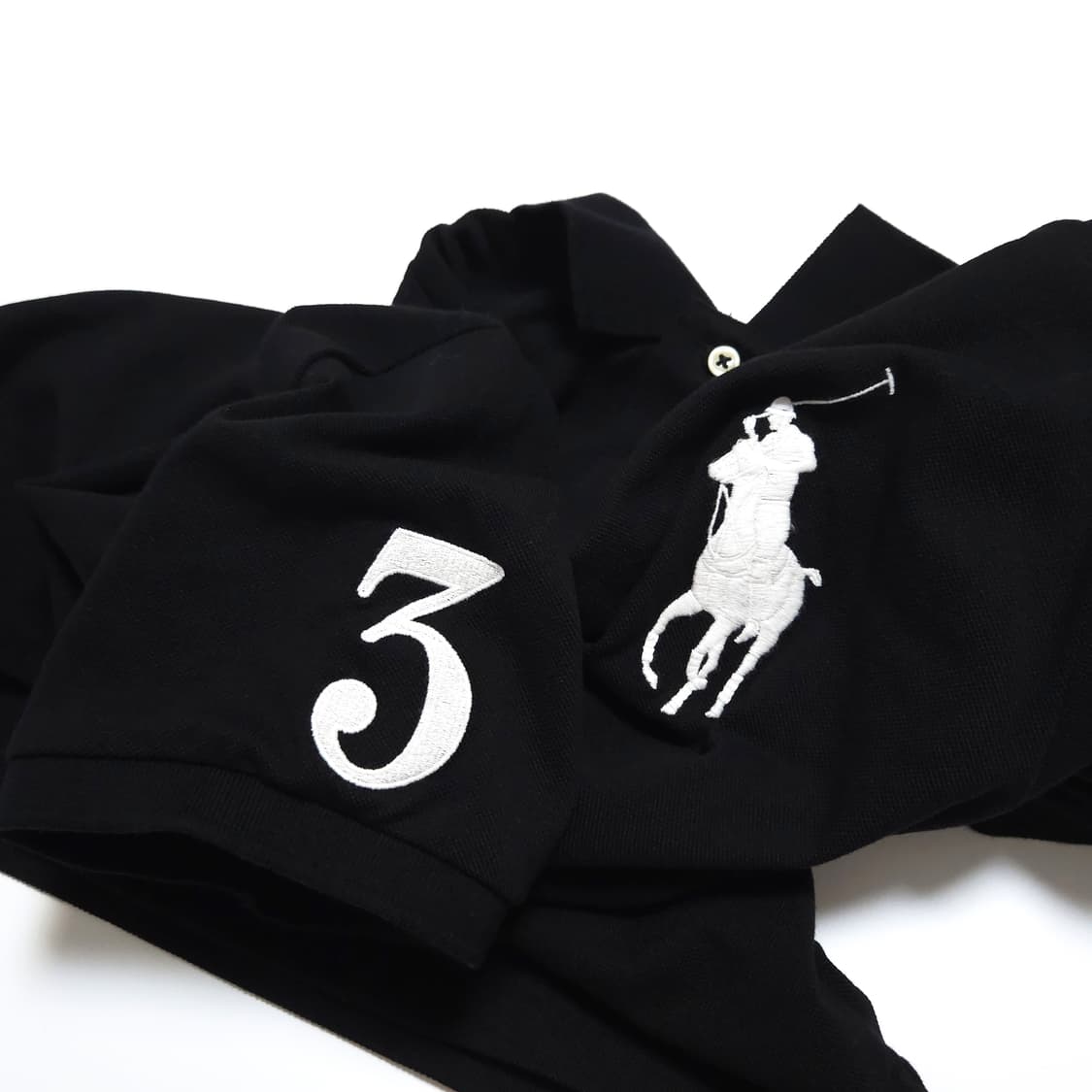 폴로 빅포니 카라 티셔츠 카라티 블랙 김하온 상품이미지3