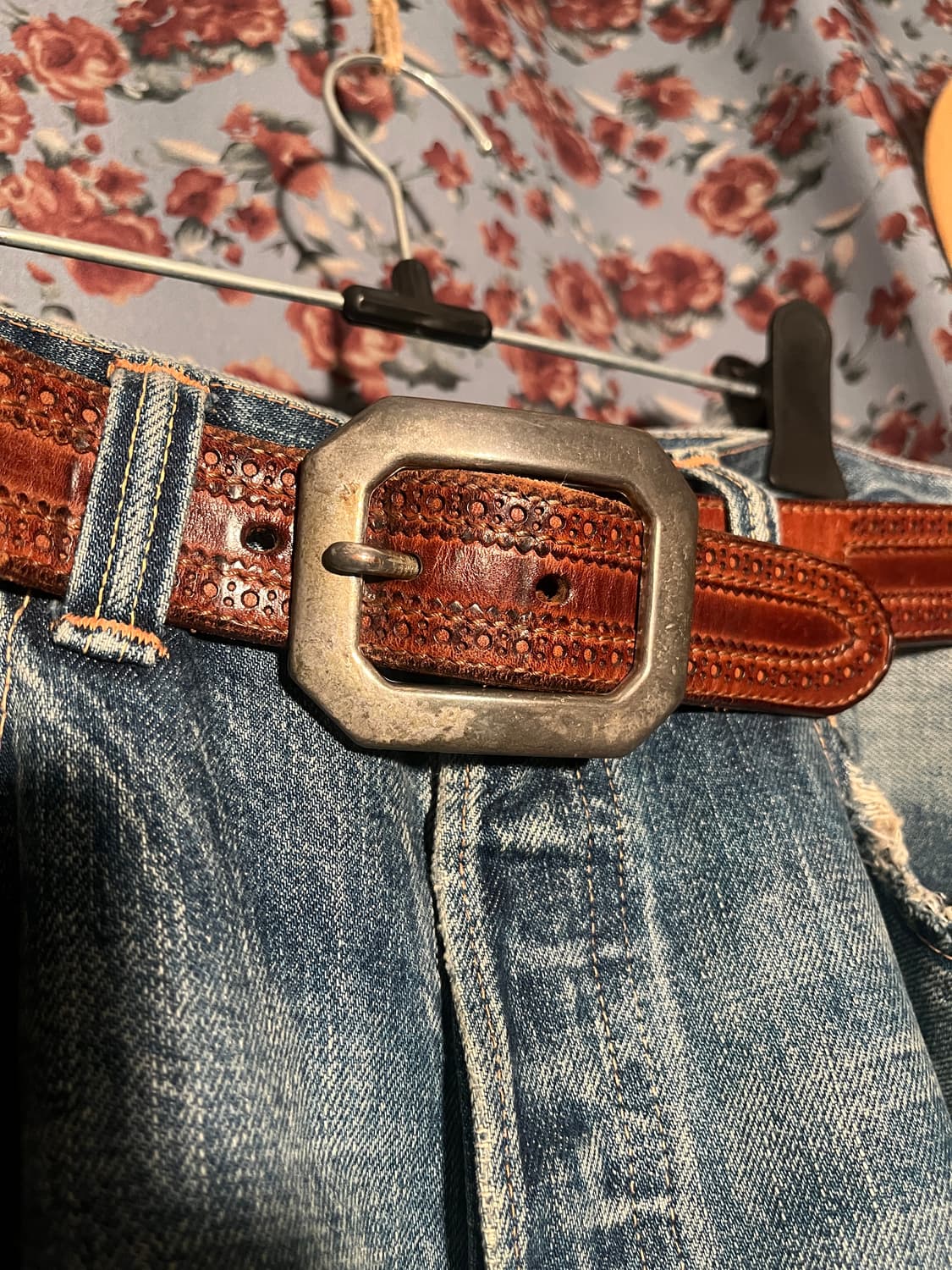 RRL 솔리드브라스 레더벨트 (30) 상품이미지2