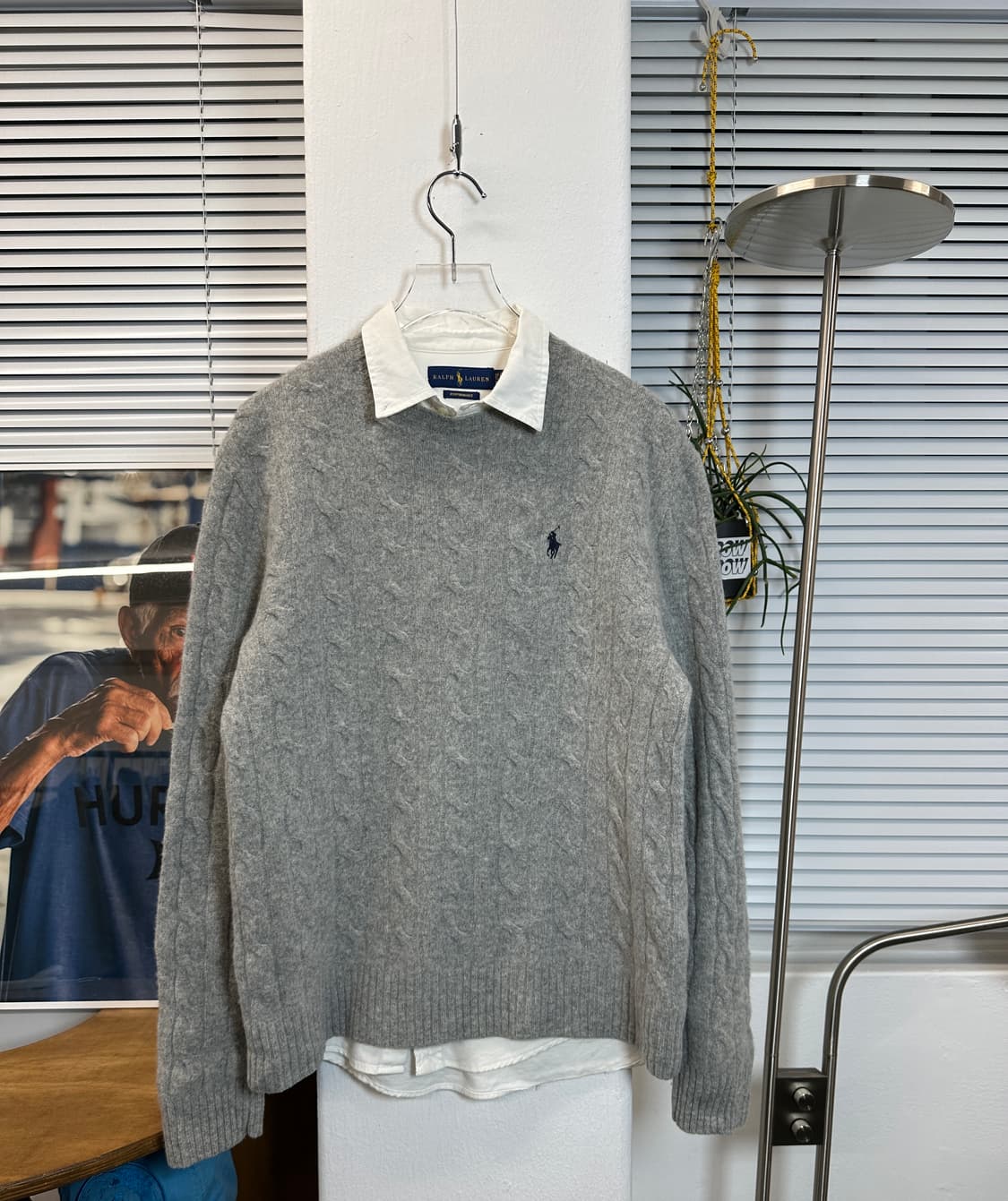 Gray Cable Knit(L) 상품이미지2