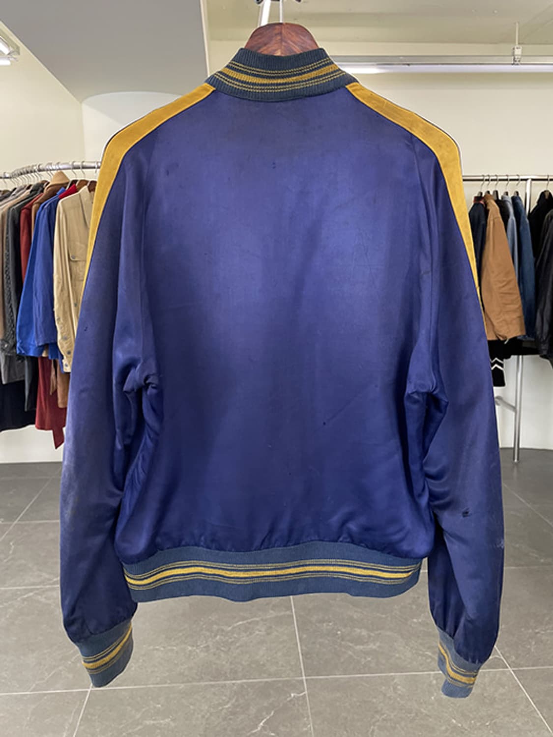 50'S SATIN LETTERMAN JACKET (L) 상품이미지4