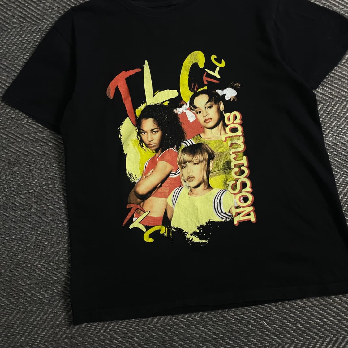 USA 빈티지 TLC 힙합 프린팅 반팔 티셔츠y 3906 상품이미지3