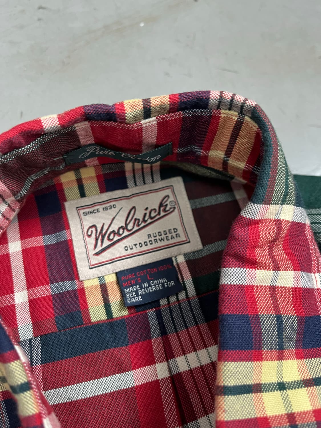 90-00‘s Woolrich check shirt 상품이미지3