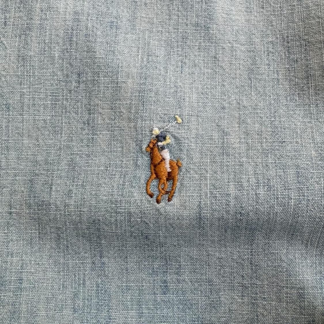 Polo  폴로 랄프로렌 신형 자수 샴브레이 셔츠 상품이미지3