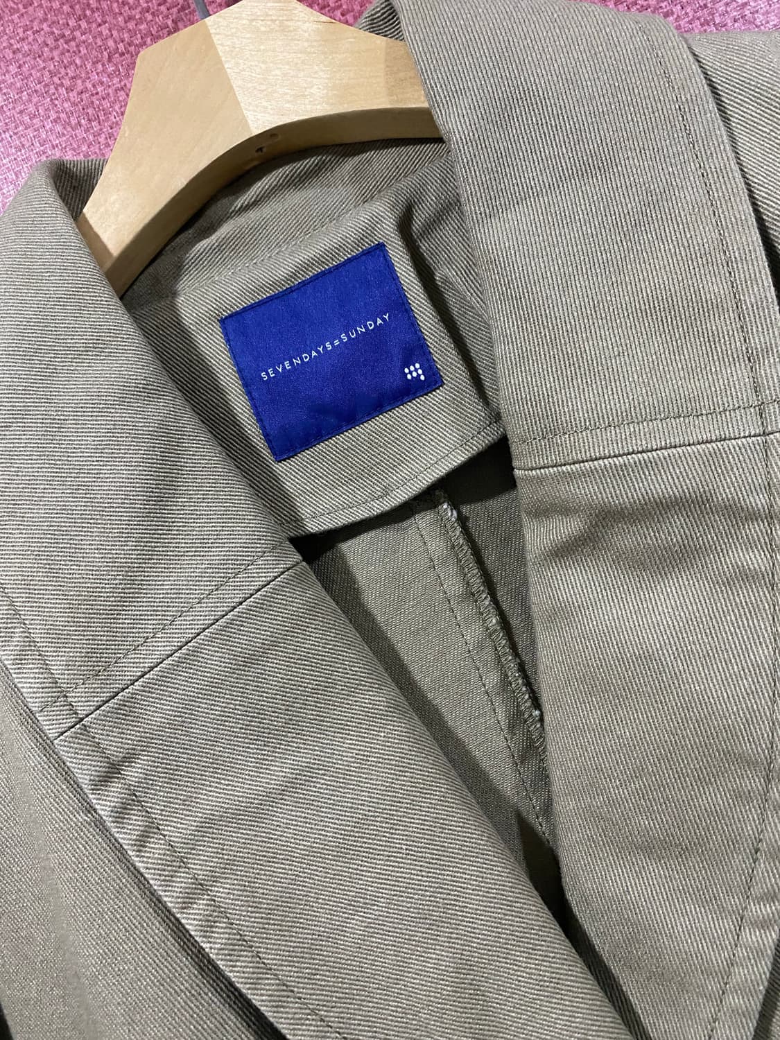 베이지 면 자켓 상품이미지3