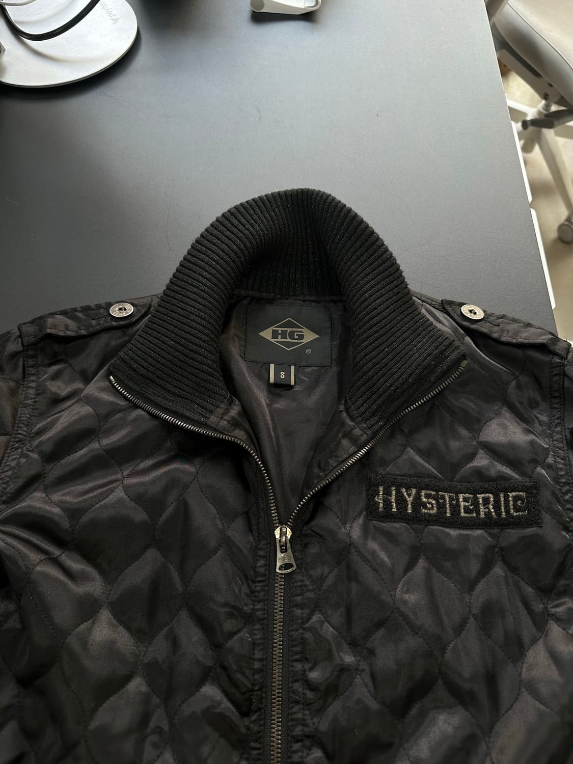 히스테릭글래머 히스걸 풀자수 퀼팅자켓 상품이미지9