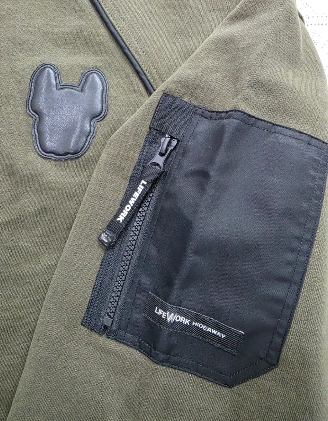 라이프워크 카키색 맨투맨 100 상품이미지7