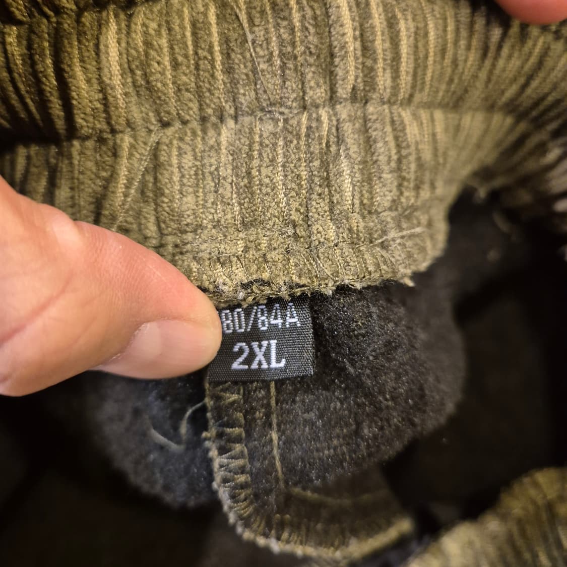 30~32인치 카키 벌룬핏 코듀로이팬츠  상품이미지3