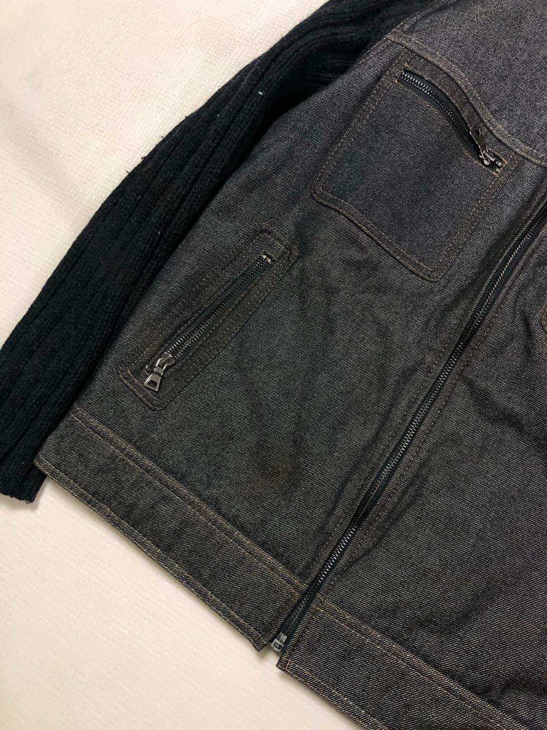 빈티지 푸부 블랙 니트 자켓 상품이미지9