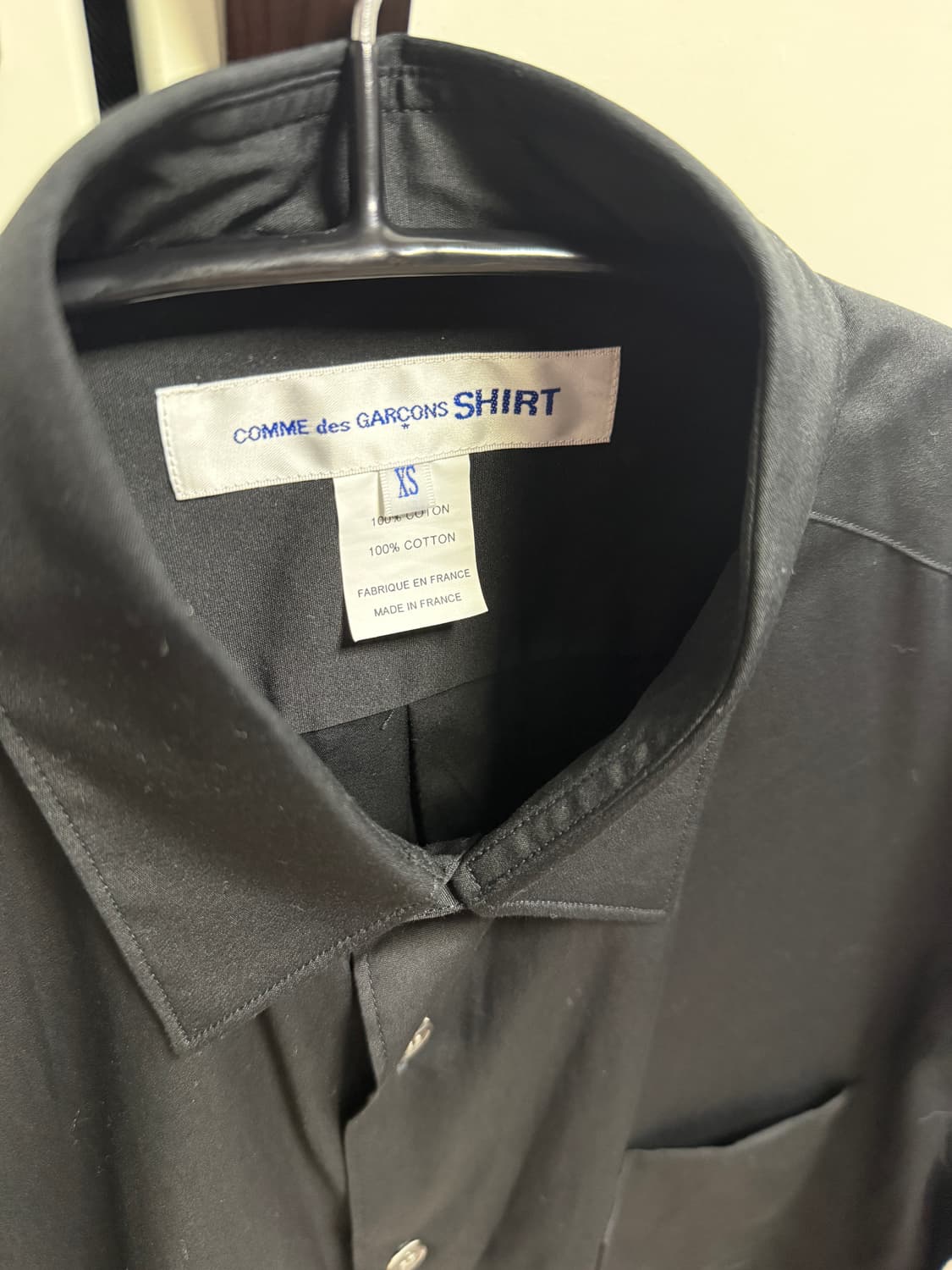 [xs]꼼데가르송 셔츠라인 블랙 셔츠 상품이미지3