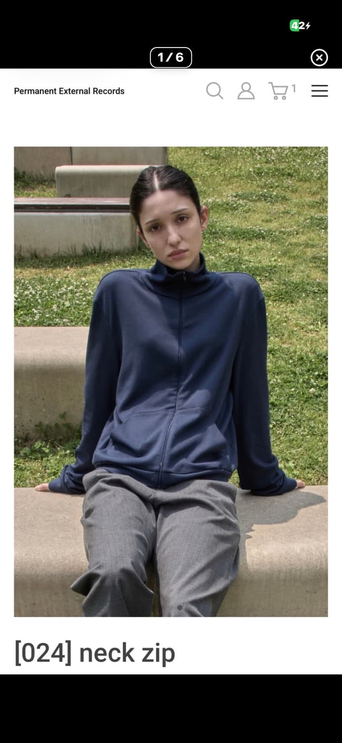 [구매] 머듈 넥 집업 나이트 1사이즈 상품이미지1