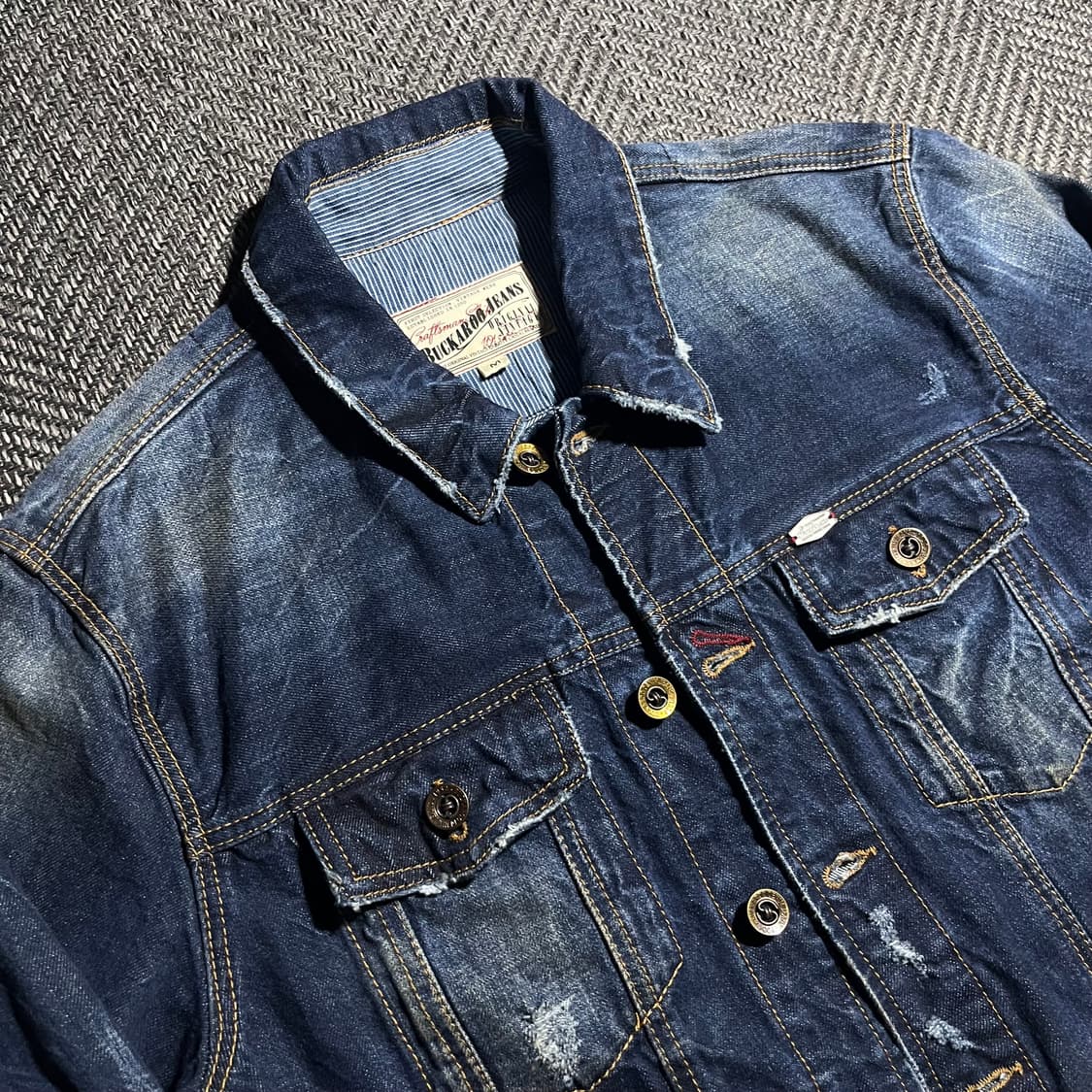 [M] BUCKAROO 버커루 디스 데님 청자켓 상품이미지3