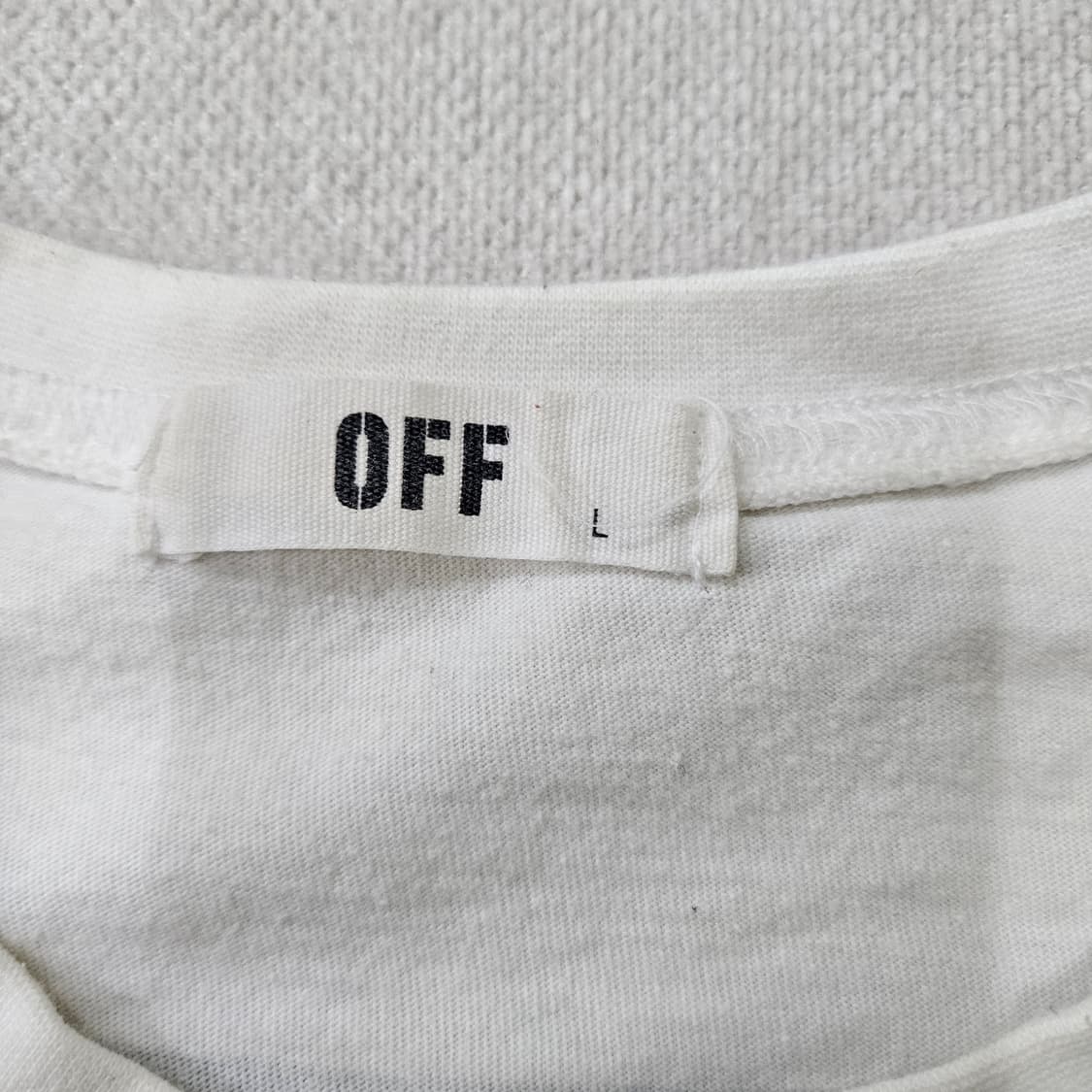 L 빈티지 로고 화이트 반팔티 0313Y 상품이미지3