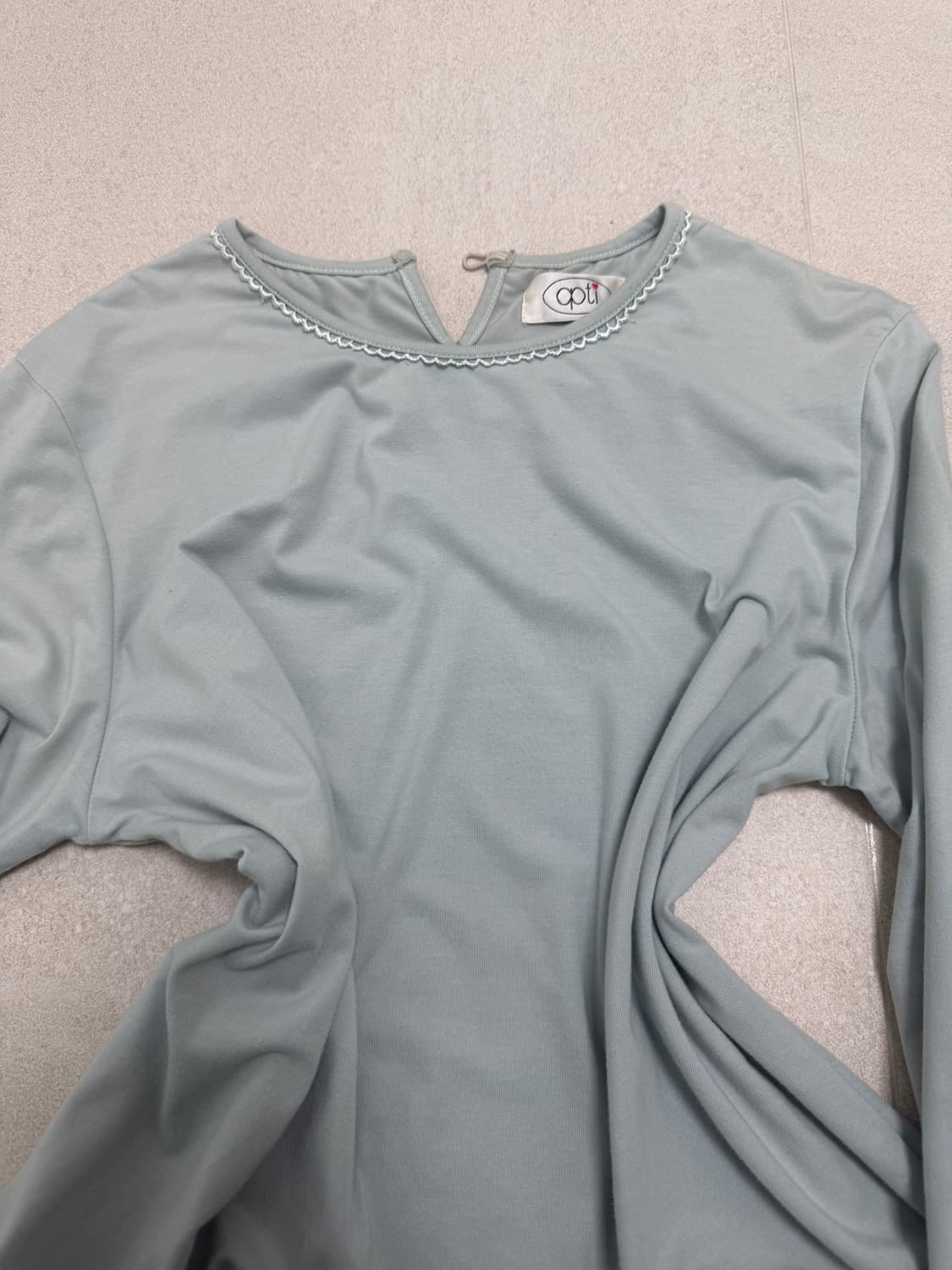 mint floral T 민트 카멜리아 레이스 티 플라워 상품이미지3