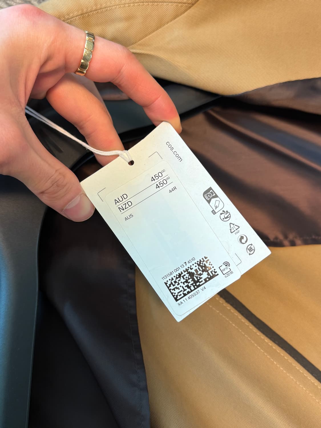 코스(COS) 트렌치 발마칸 코트 1131581 새상품 XL 상품이미지6