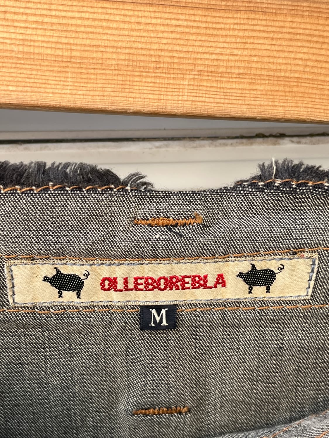 OLLEBOREBLA 데님 랩 스커트 상품이미지6