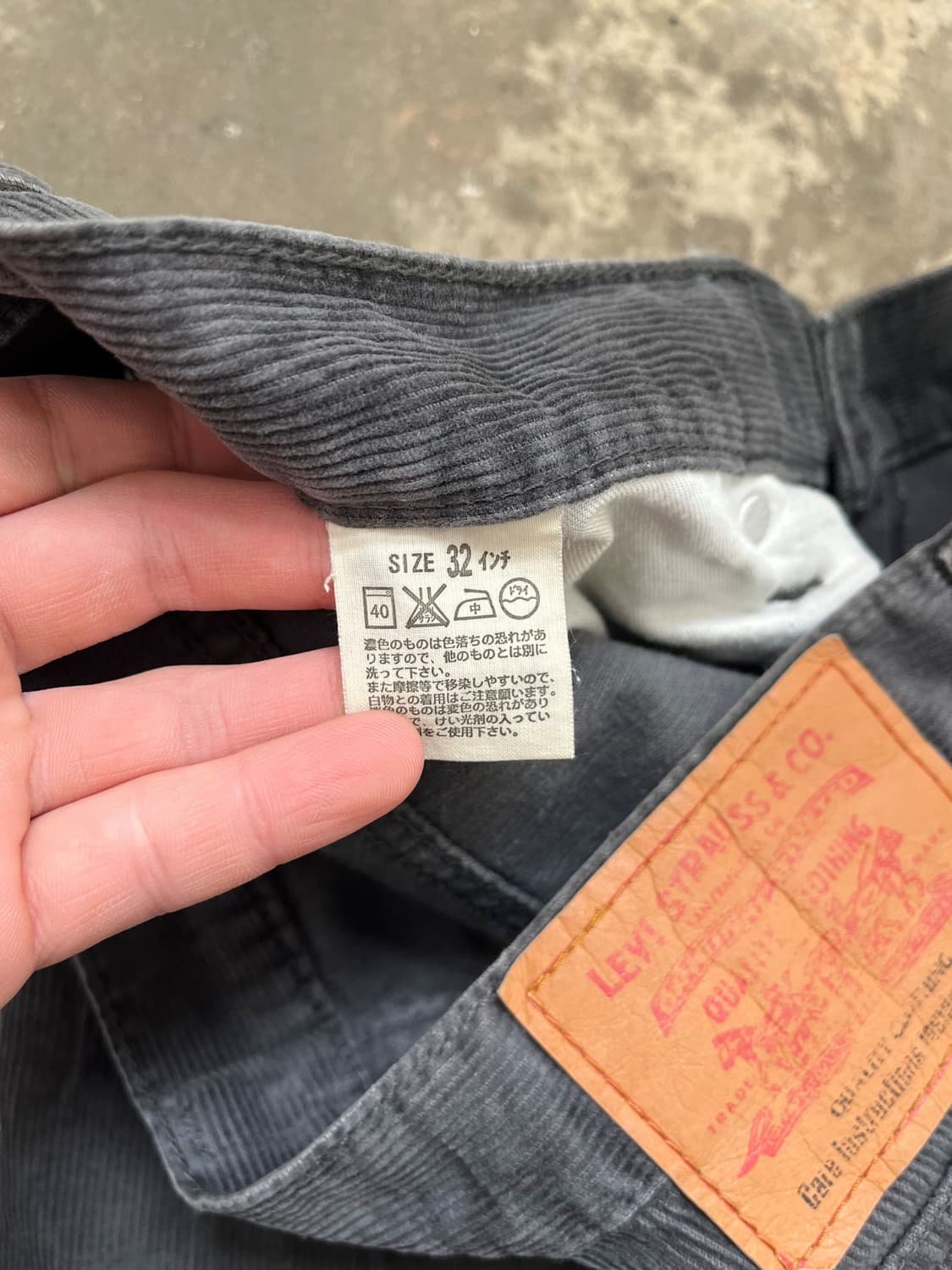 Levi's 블랙 골덴팬츠 상품이미지6