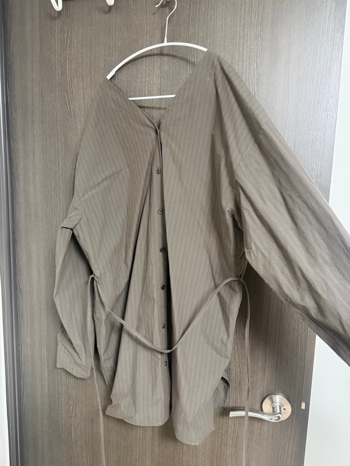 아모멘토 25SS Stripe Shirts Dress (2 Colors) 상품이미지2