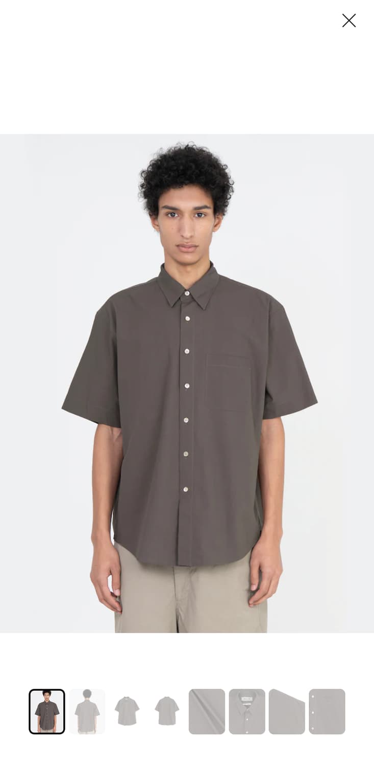 [3] 브라운야드 하프 셔츠 다크 브라운 / 반팔 상품이미지5