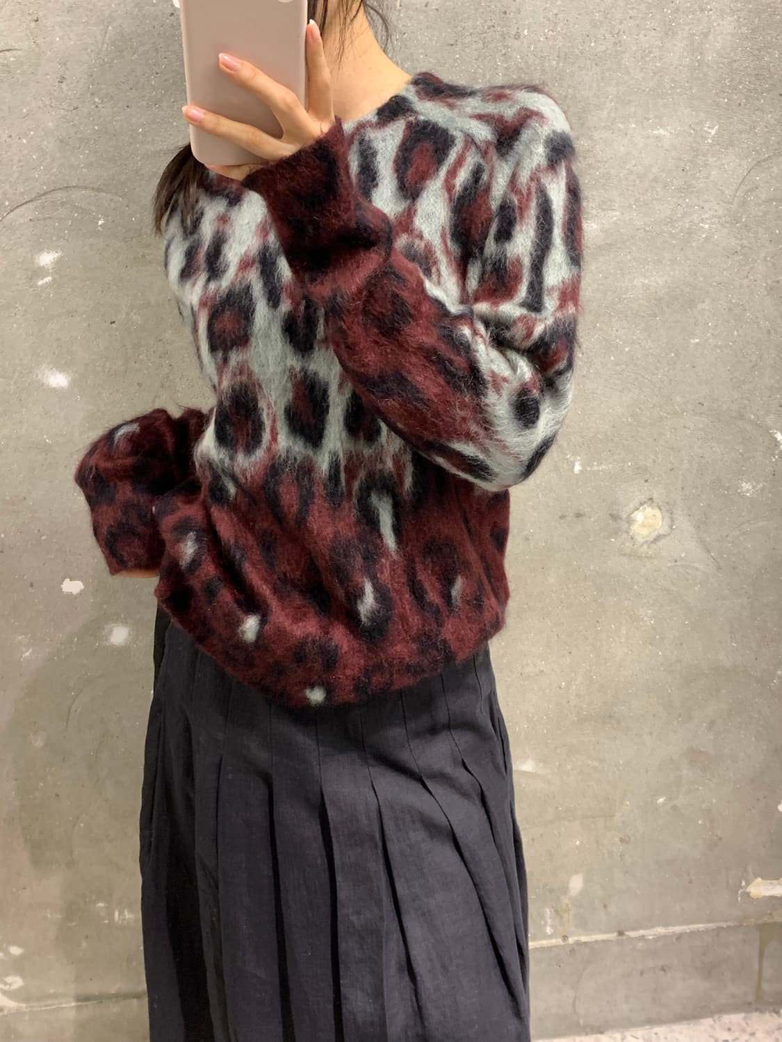 Balenciaga 발렌시아가 모헤어 레오파드 니트 스웨터 상품이미지1