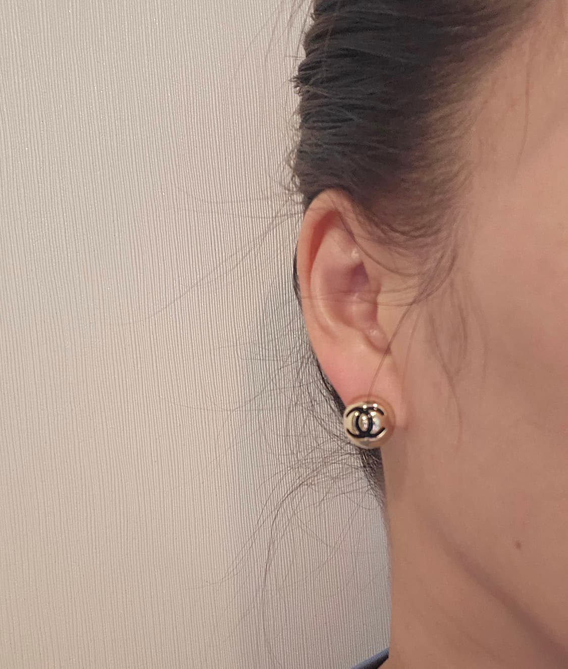 샤넬 금볼 CC로고 귀걸이 업사이클링  상품이미지5