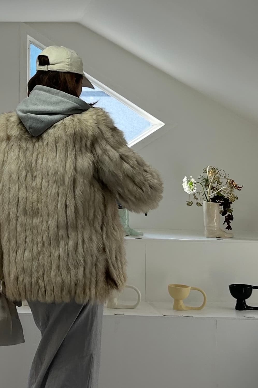 사가폭스 빈티지 퍼자켓 상품이미지5