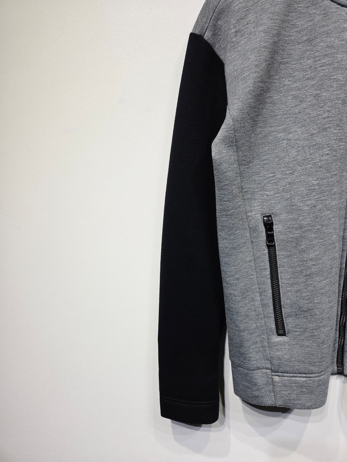 바이시리즈(by series;) 네오프렌 라이크 배색 블루종 자켓 상품이미지4