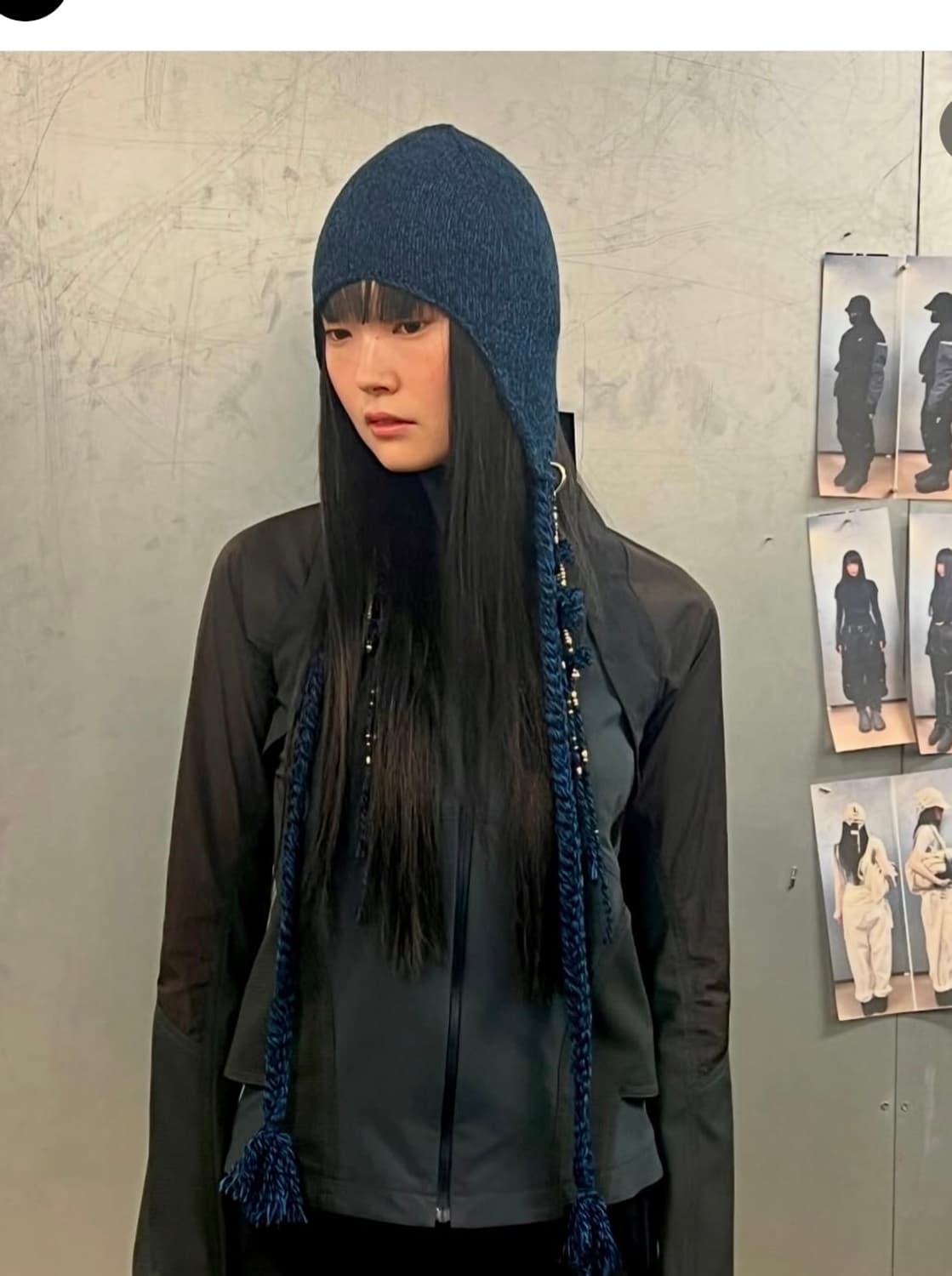 hyein seo 헤인서 태슬 비니 블랙 상품이미지3