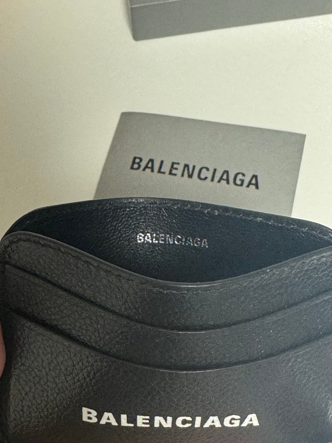 발렌시아가 카드지갑 블랙 풀박 상품이미지3