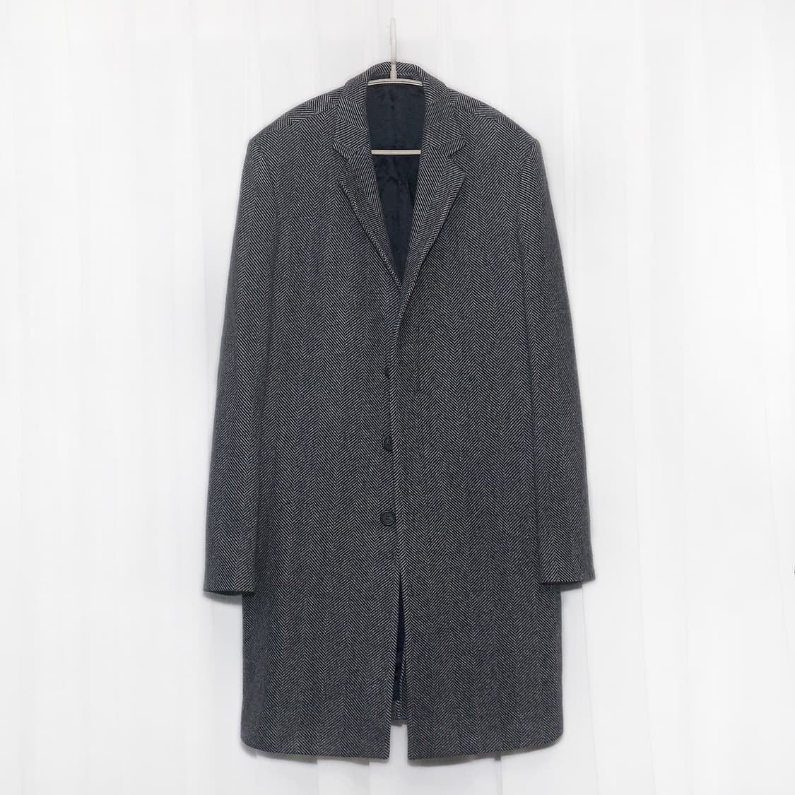 코스 (COS) 울헤링본 싱글 발마칸 코트 (48 / 95-100) 상품이미지1