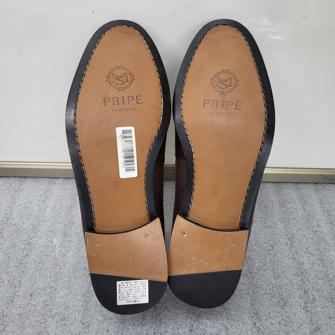 미착용 미소페 PRIPE  남성 로퍼 255mm 브라운 상품이미지8