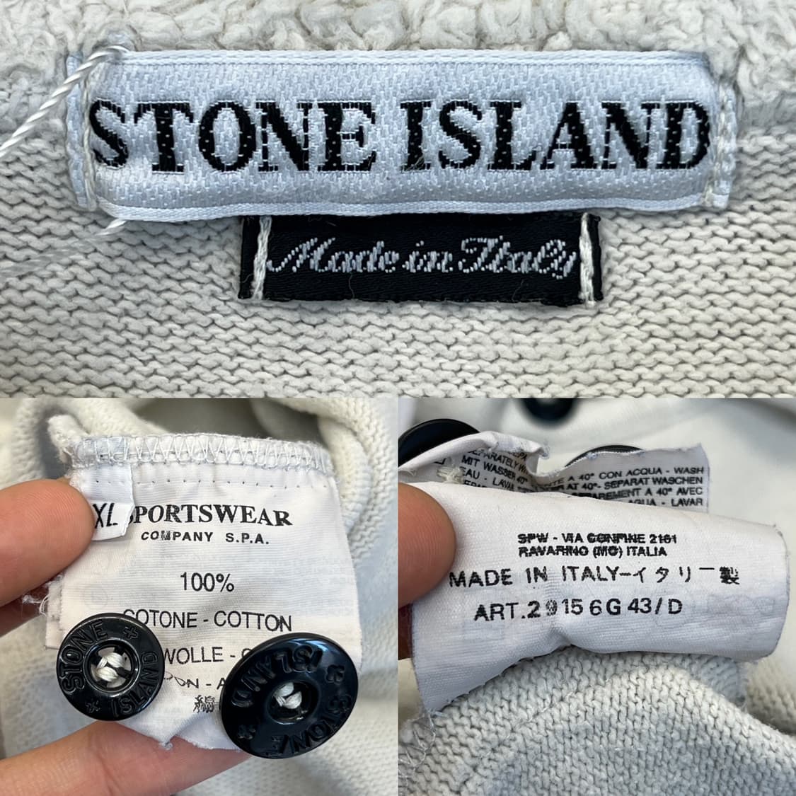 스톤아일랜드 98 AW 플리스 카라 스웻 셔츠 상품이미지6