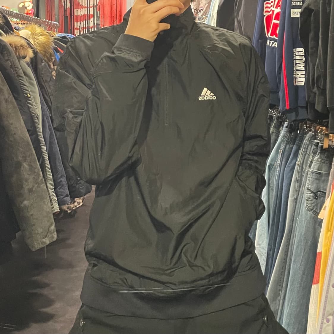 [IM] adidas 아디다스 아노락 블랙 바람막이 상품이미지3