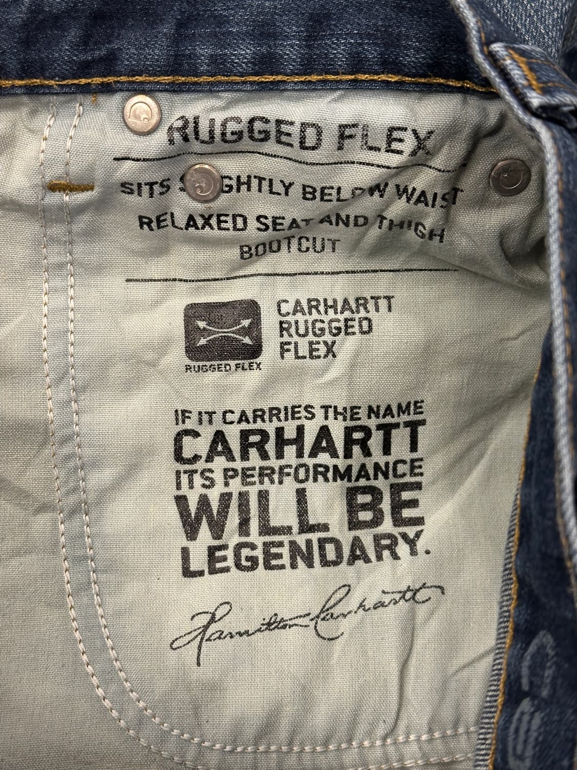 칼하트 102809 러그드 플렉스 릴렉스드 핏 부츠컷 31x30 상품이미지5