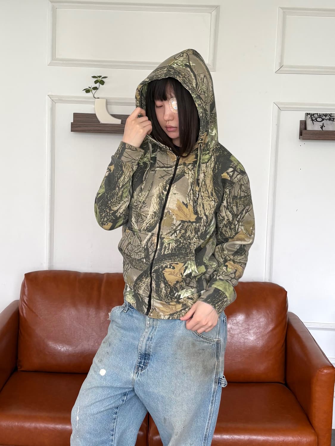 빈티지 리얼트리 후드집업 상품이미지1